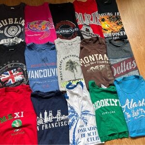 18 item travel destinations crop tank bundle (057)